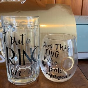 His and hers drinking cups
